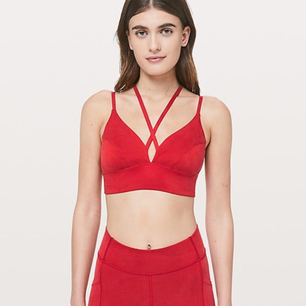 Sumu-Su Bra lululemon lab, Red, Size 8